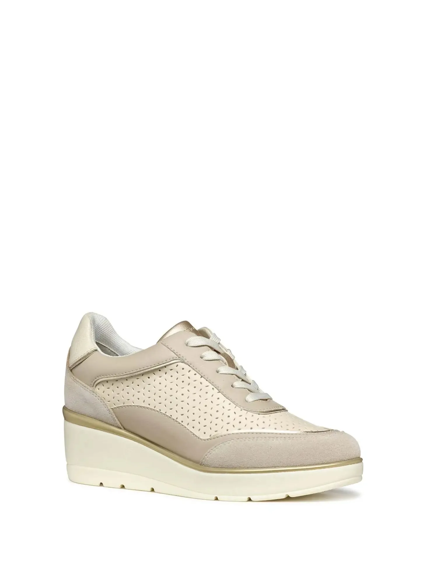 SNEAKERS DONNA - GEOX BEIGE-TAUPE - D55RAB 05422
