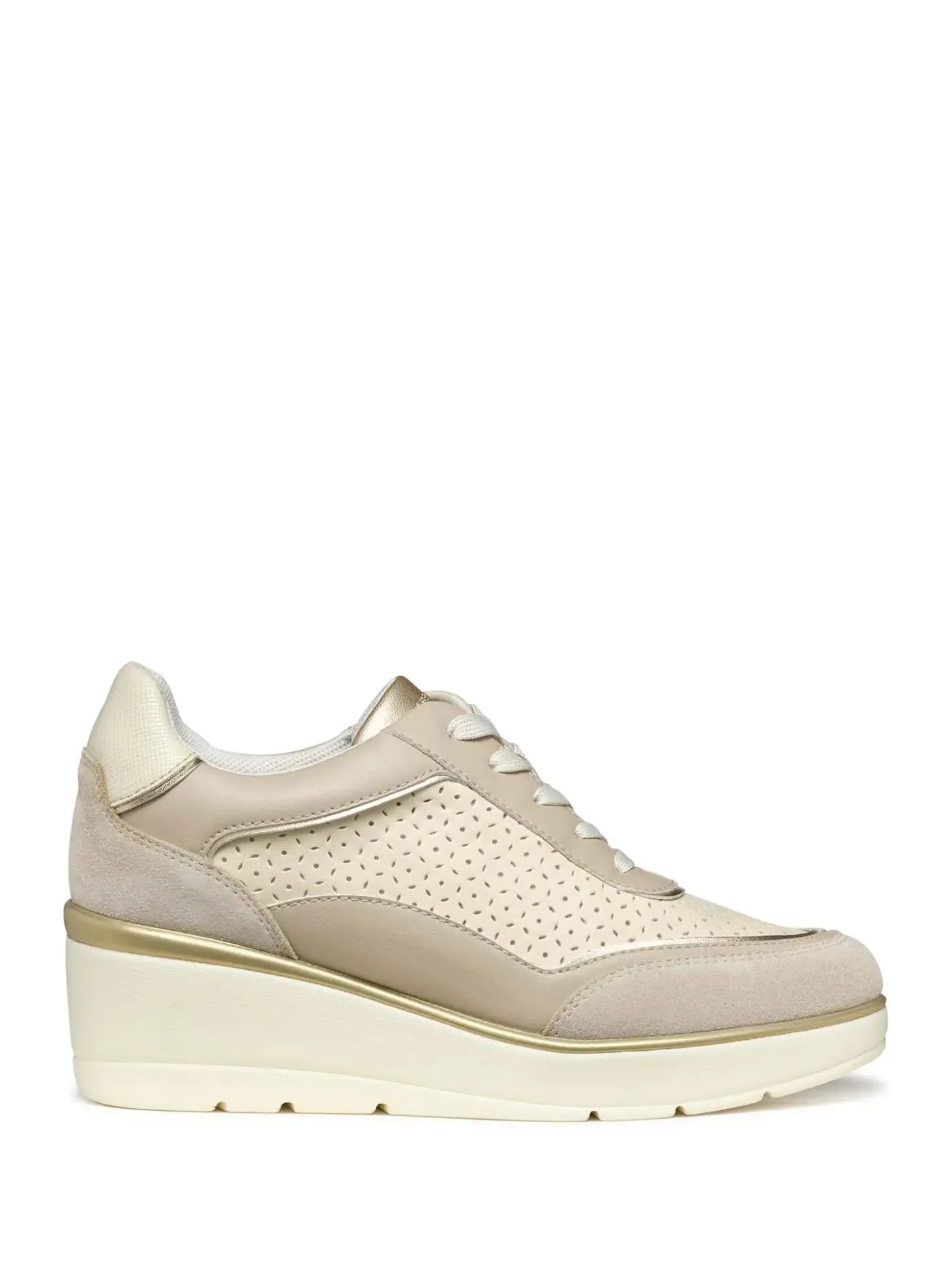 SNEAKERS DONNA - GEOX BEIGE-TAUPE - D55RAB 05422