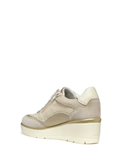 SNEAKERS DONNA - GEOX BEIGE-TAUPE - D55RAB 05422
