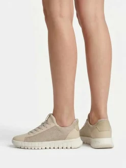 SNEAKERS DONNA - GEOX TAUPE - D657SB 0AS54