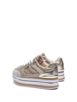 SNEAKERS DONNA - GUESS BEIGE-MARRONE - FL5HNS FAL12
