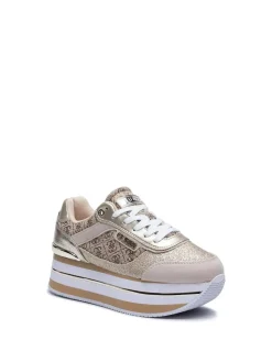 SNEAKERS DONNA - GUESS BEIGE-MARRONE - FL5HNS FAL12