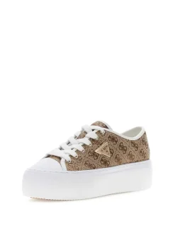 SNEAKERS DONNA - GUESS BEIGE-MARRONE - FLJJZ4 FAL12
