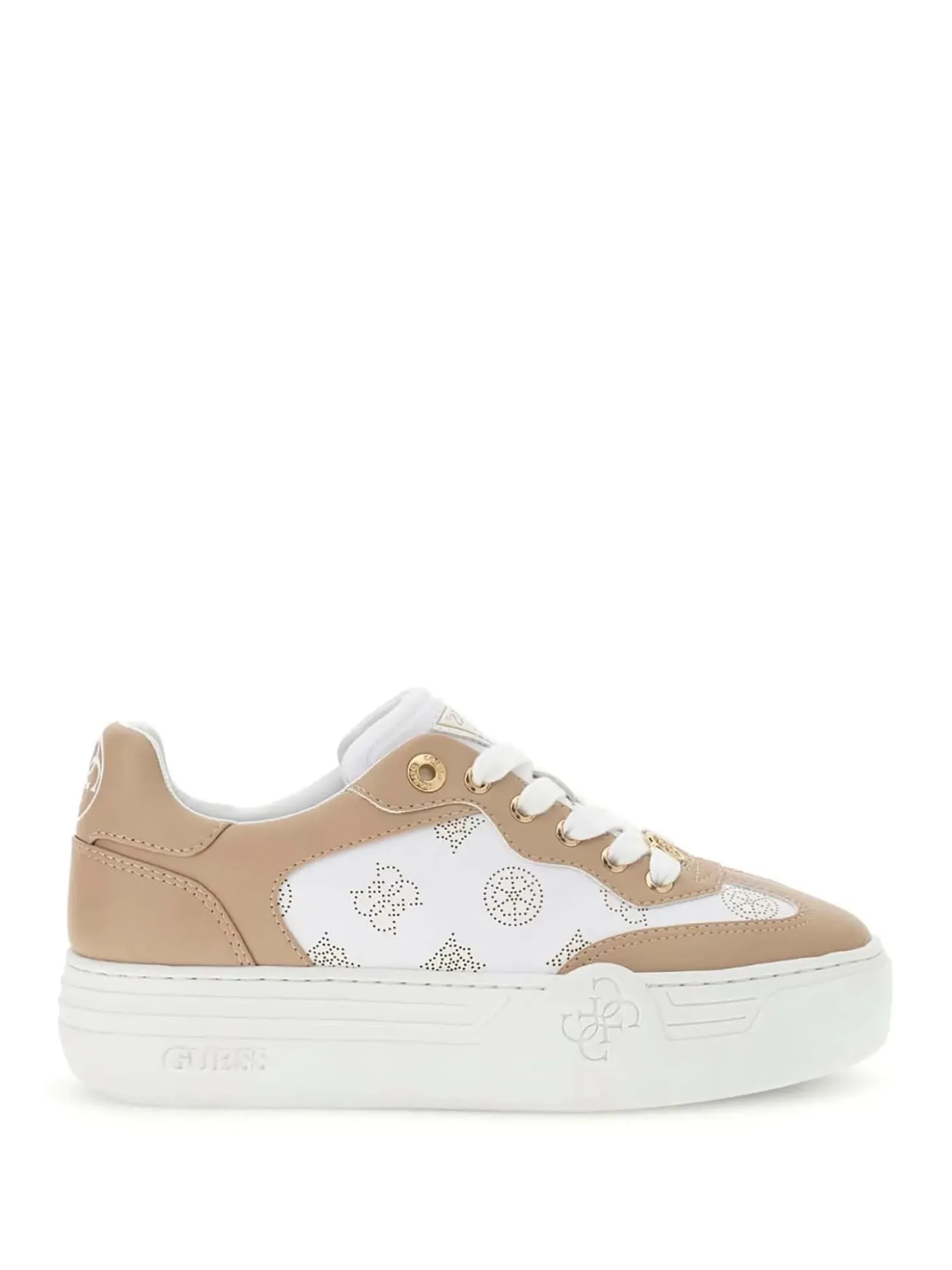 SNEAKERS DONNA - GUESS BIANCO-BEIGE - FLPSW3 FAL12