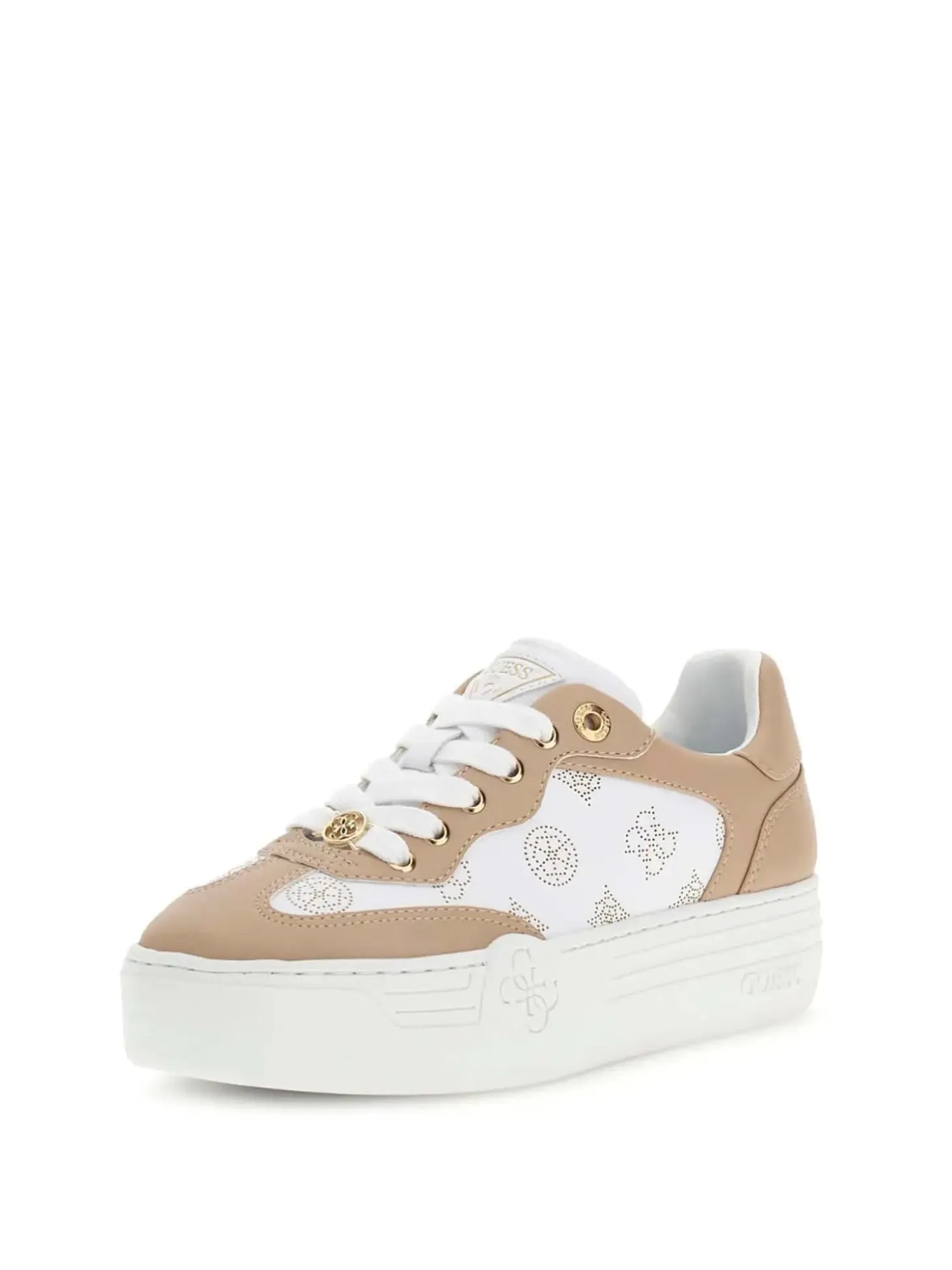 SNEAKERS DONNA - GUESS BIANCO-BEIGE - FLPSW3 FAL12