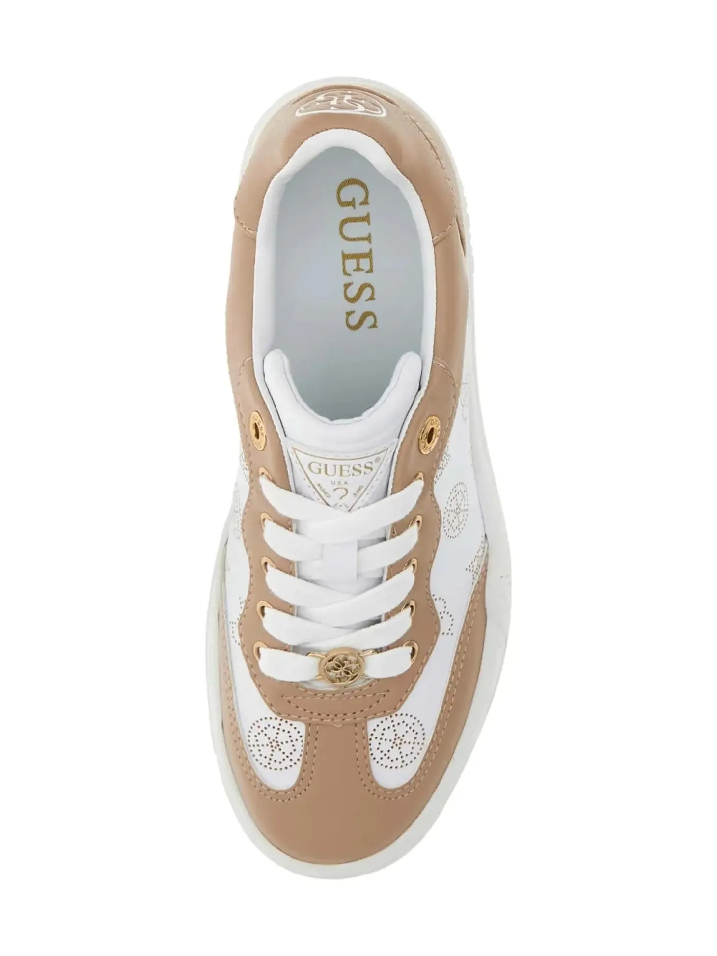 SNEAKERS DONNA - GUESS BIANCO-BEIGE - FLPSW3 FAL12