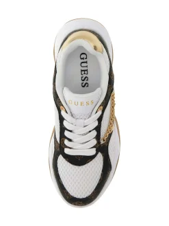 SNEAKERS DONNA - GUESS BIANCO-MARRONE - FLPHAR FAL12