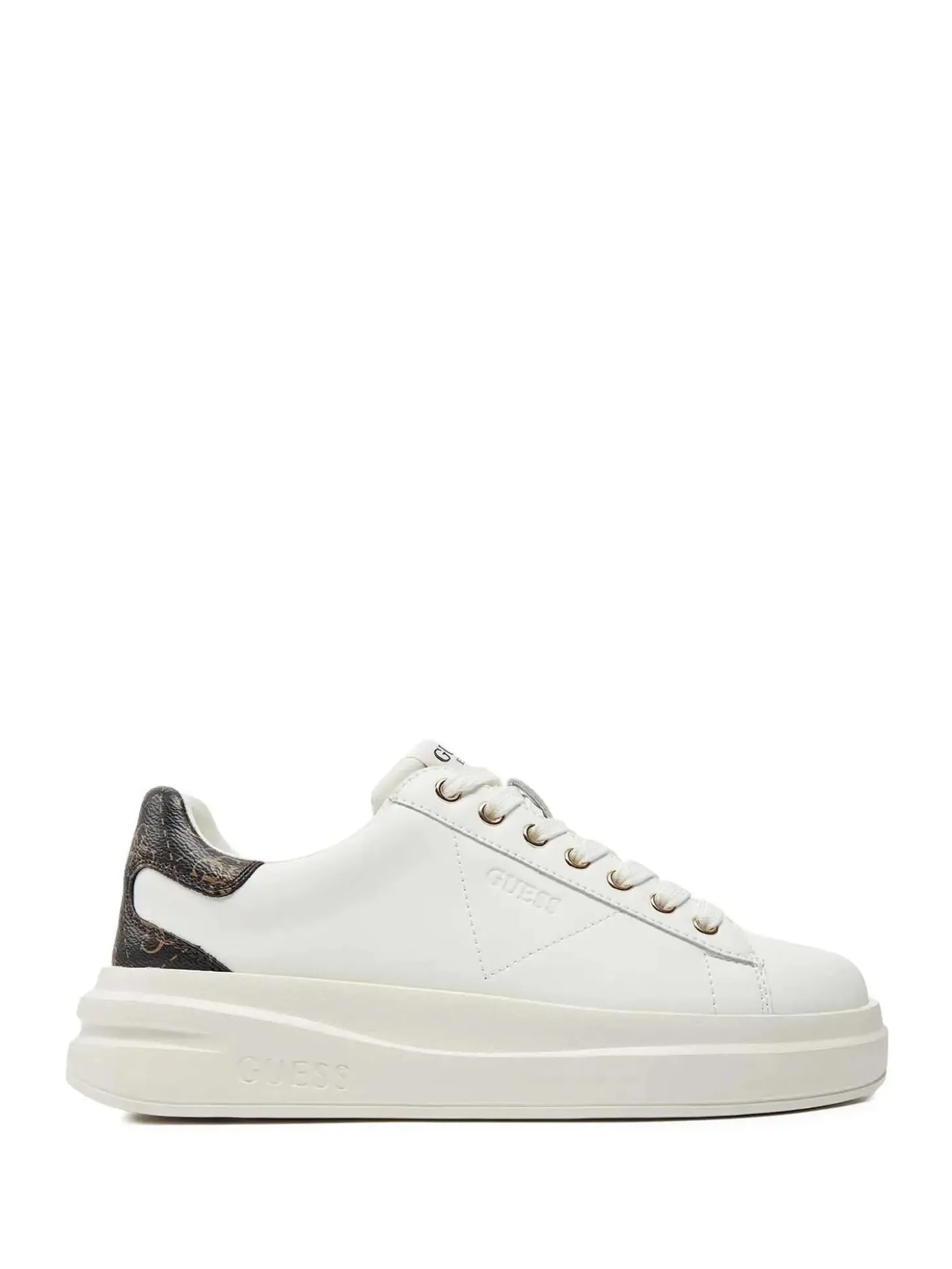 SNEAKERS DONNA - GUESS BIANCO-MARRONE - FLJELB FAL12