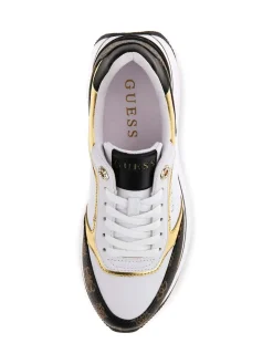 SNEAKERS DONNA - GUESS BIANCO-MARRONE - FL7CMR FAL12