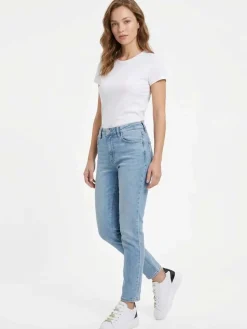 SNEAKERS DONNA - GUESS BIANCO-NERO - FLJFIO ELE12