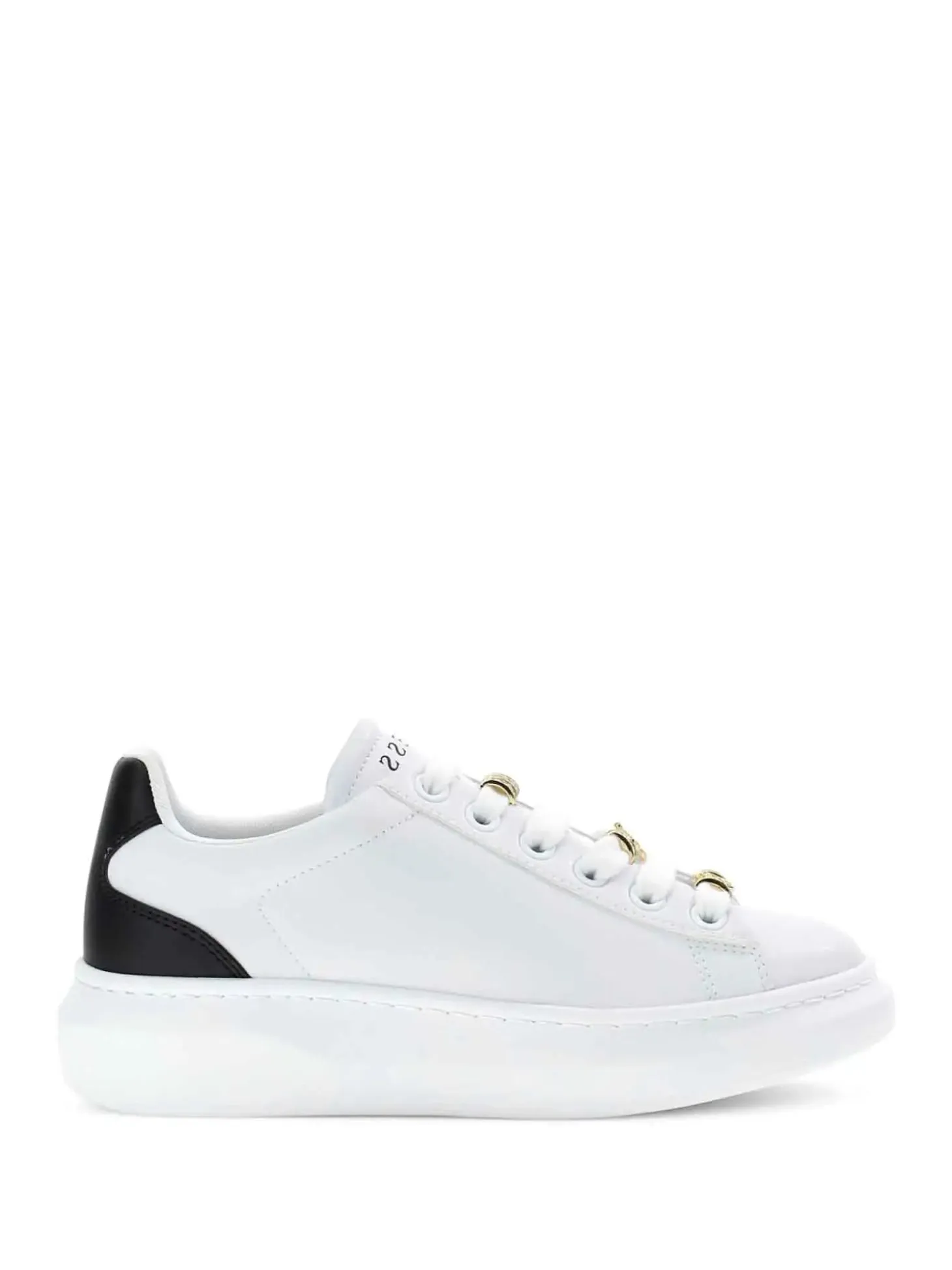 SNEAKERS DONNA - GUESS BIANCO-NERO - FLJFIO ELE12