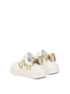 SNEAKERS DONNA - GUESS BIANCO-PLATINO - FLTBTT LEA12