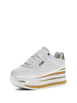 SNEAKERS DONNA - GUESS BIANCO-PLATINO - FLJHN4 ELE12