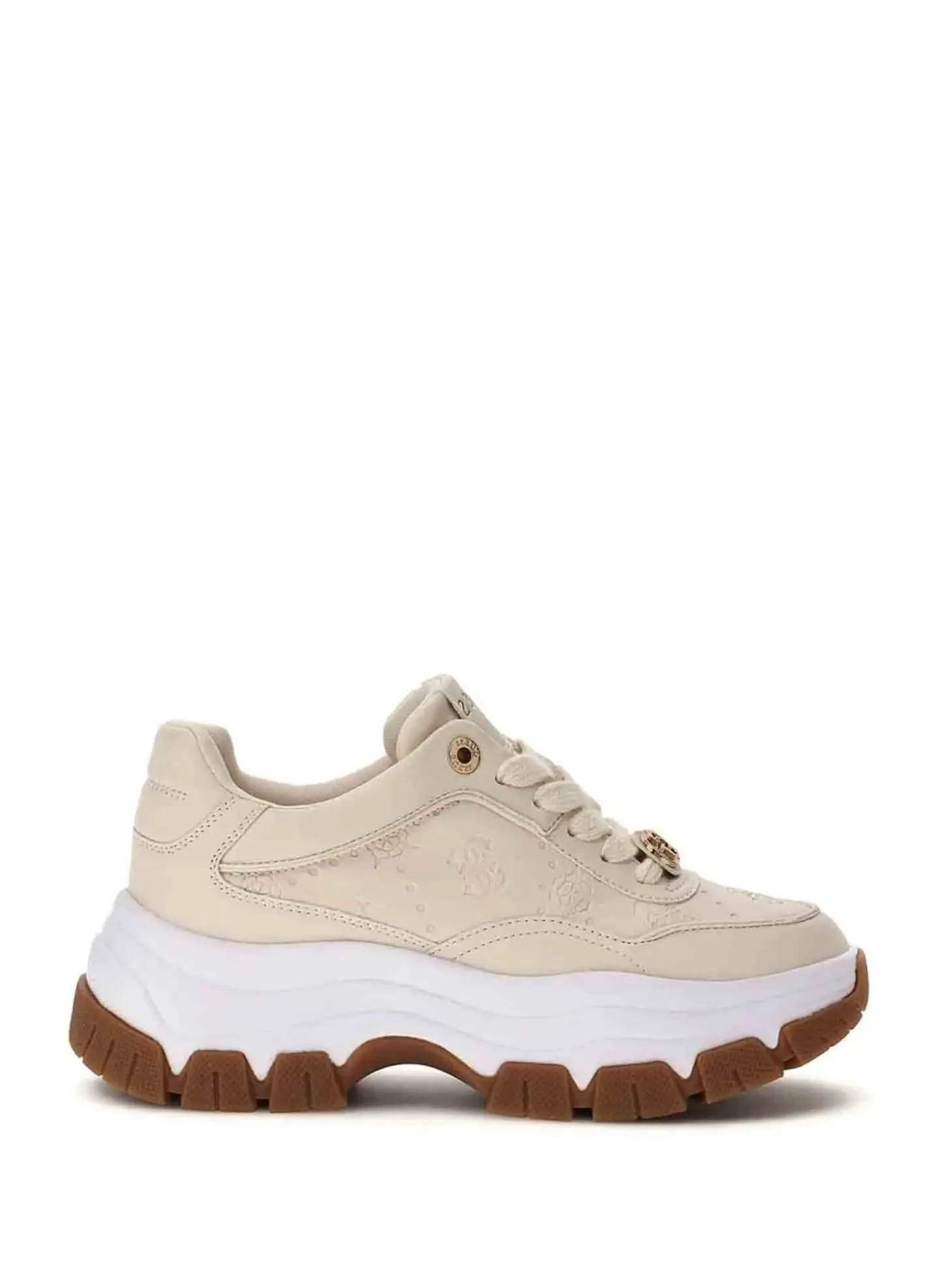 SNEAKERS DONNA - GUESS CREMA - FLFBRT PEL12