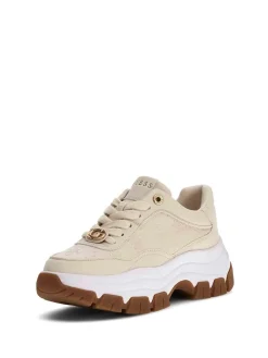 SNEAKERS DONNA - GUESS CREMA - FLFBRT PEL12