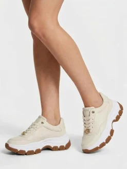 SNEAKERS DONNA - GUESS CREMA - FLFBRT PEL12