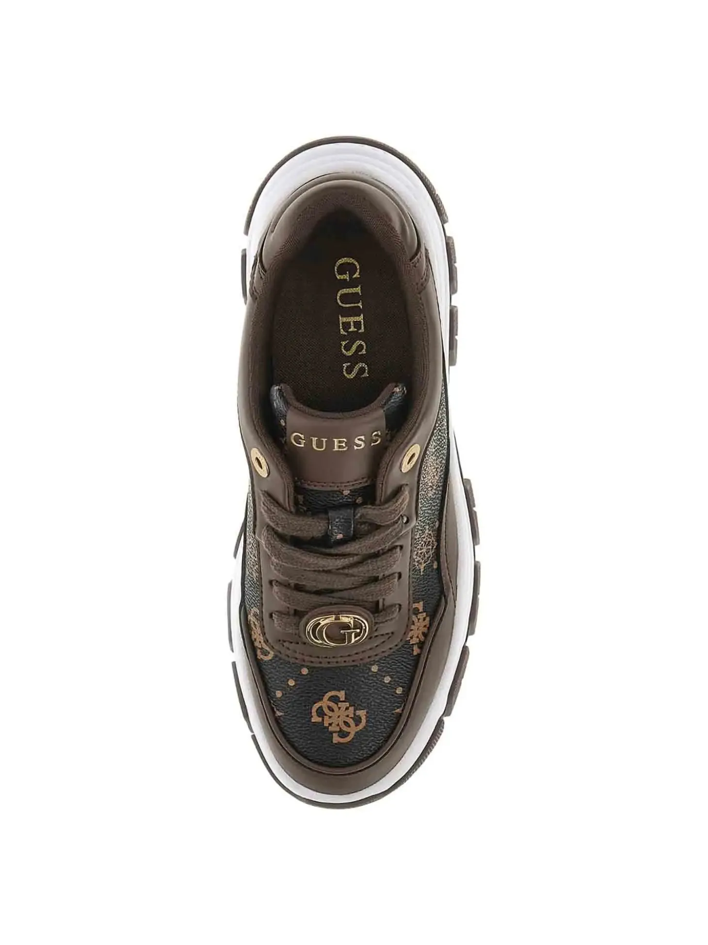 SNEAKERS DONNA - GUESS MARRONE - FLFBRT PEL12