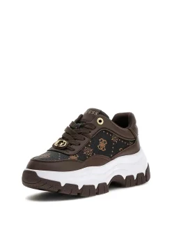 SNEAKERS DONNA - GUESS MARRONE - FLFBRT PEL12