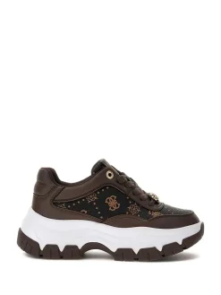 SNEAKERS DONNA - GUESS MARRONE - FLFBRT PEL12