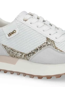SNEAKERS DONNA - LIU-JO BIANCO-ORO - BA6065TX524