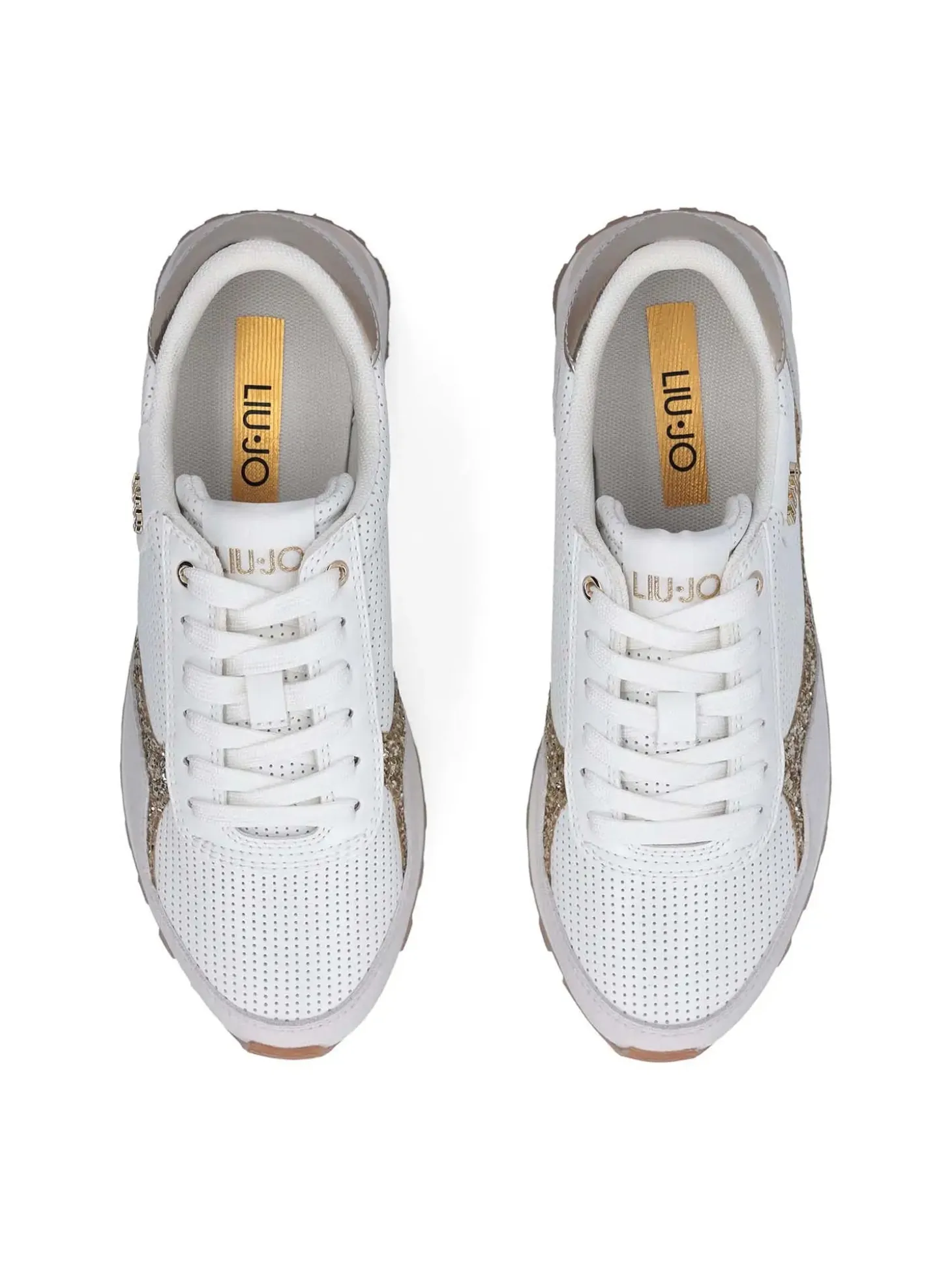 SNEAKERS DONNA - LIU-JO BIANCO-ORO - BA6065TX524