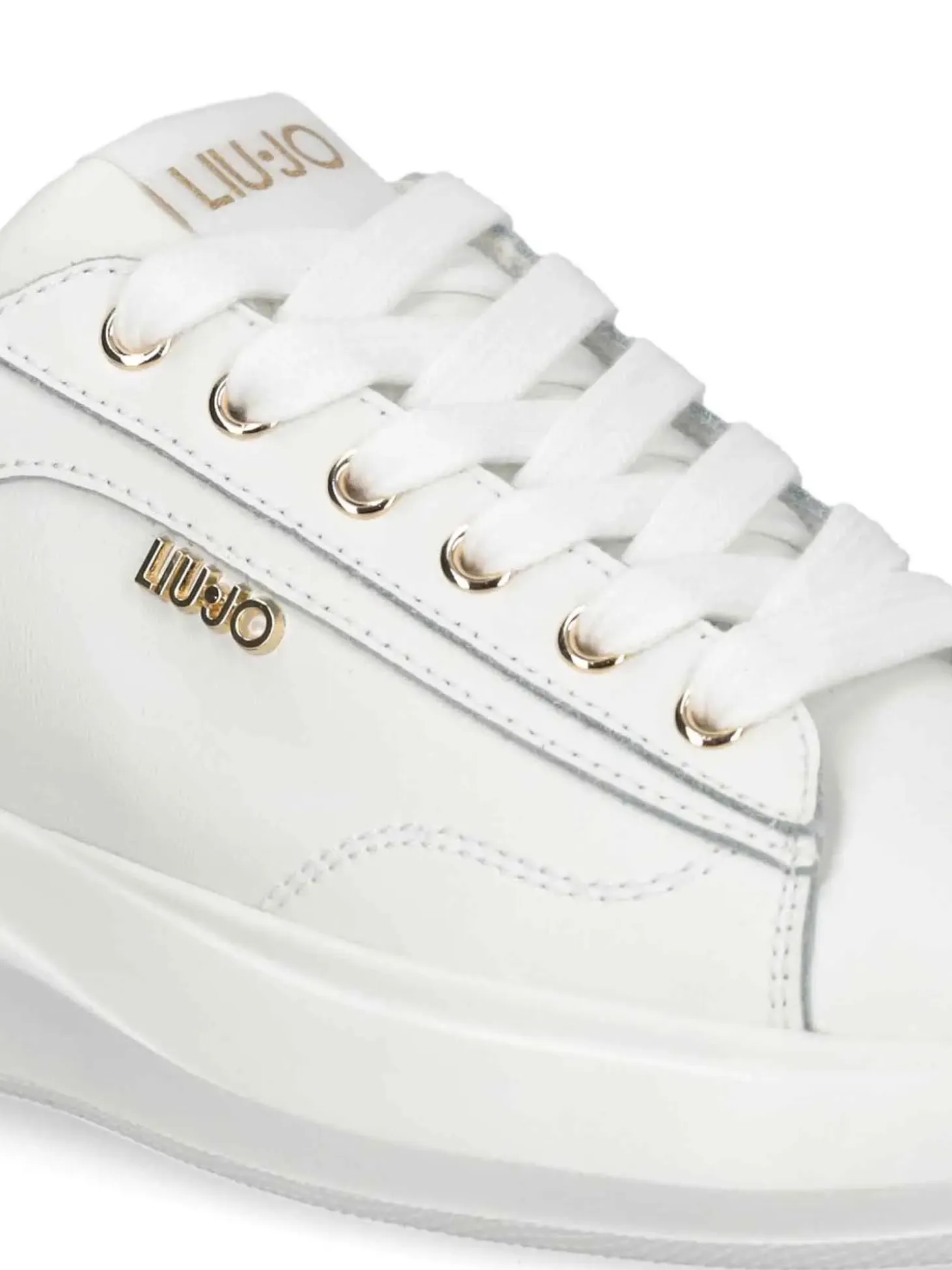 SNEAKERS DONNA - LIU-JO BIANCO-ORO - BA6069PX026