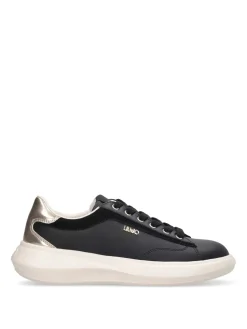 SNEAKERS DONNA - LIU-JO NERO-ORO - BA6069P0304