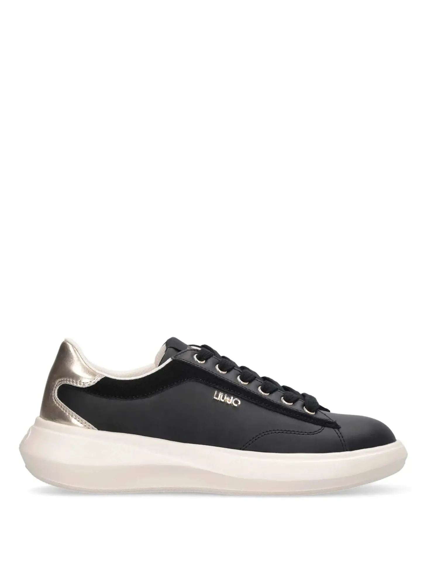 SNEAKERS DONNA - LIU-JO NERO-ORO - BA6069P0304