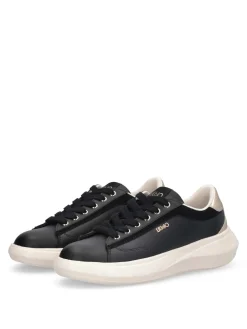 SNEAKERS DONNA - LIU-JO NERO-ORO - BA6069P0304