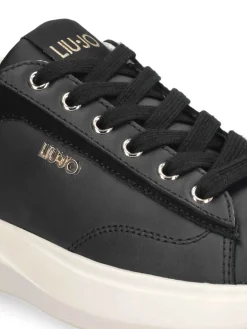 SNEAKERS DONNA - LIU-JO NERO-ORO - BA6069P0304
