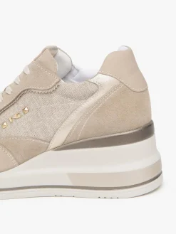 SNEAKERS DONNA - NERO GIARDINI CAMEL - E615230D