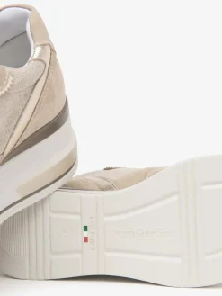 SNEAKERS DONNA - NERO GIARDINI CAMEL - E615230D