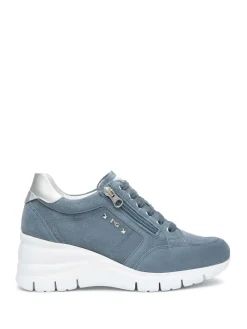 SNEAKERS DONNA - NERO GIARDINI BLU - E615220D