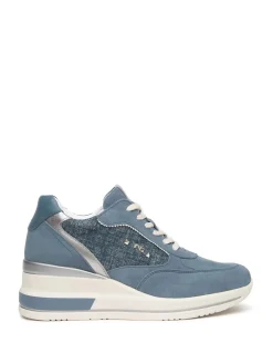 SNEAKERS DONNA - NERO GIARDINI BLU - E615230D