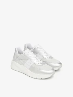SNEAKERS DONNA - NERO GIARDINI ARGENTO - E615183D