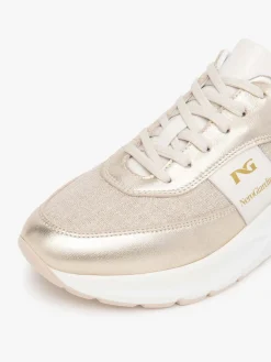SNEAKERS DONNA - NERO GIARDINI BEIGE - E615183D