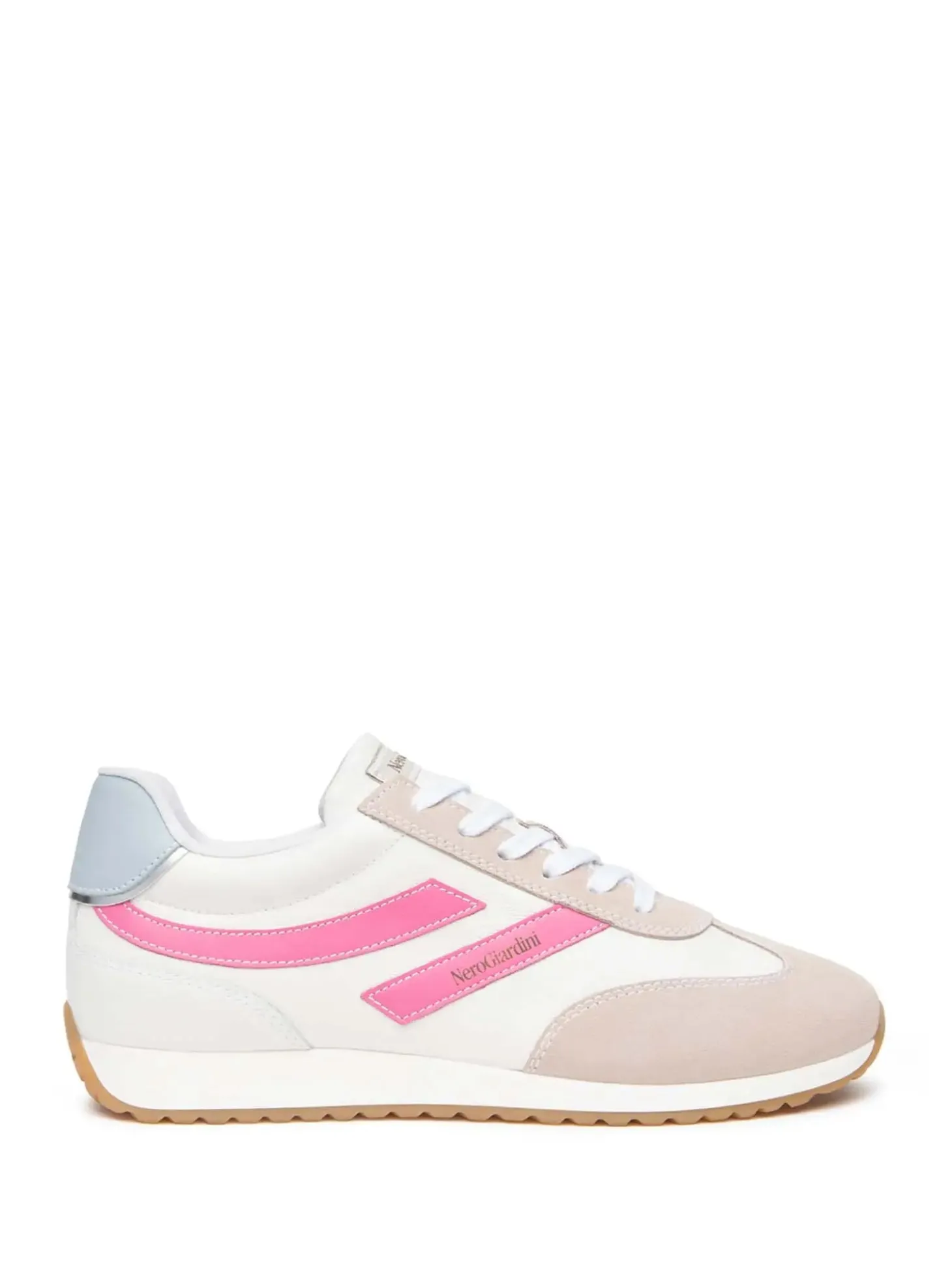 SNEAKERS DONNA - NERO GIARDINI BIANCO-ROSA - E615164D