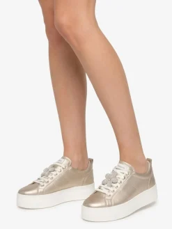 SNEAKERS DONNA - NERO GIARDINI ORO - E615312D