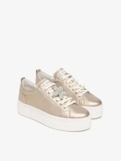 SNEAKERS DONNA - NERO GIARDINI ORO - E615312D