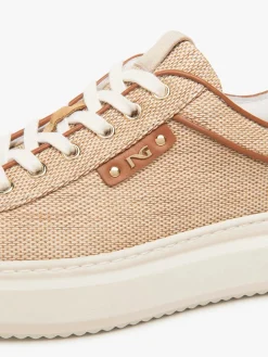 SNEAKERS DONNA - NERO GIARDINI BEIGE - E615282D