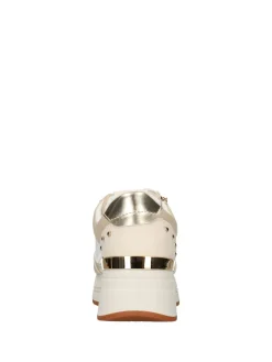 SNEAKERS DONNA - NINI BEIGE-BIANCO - 26274