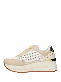 SNEAKERS DONNA - NINI BEIGE-BIANCO - 26274
