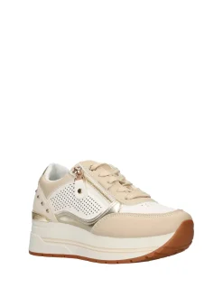 SNEAKERS DONNA - NINI BEIGE-BIANCO - 26274