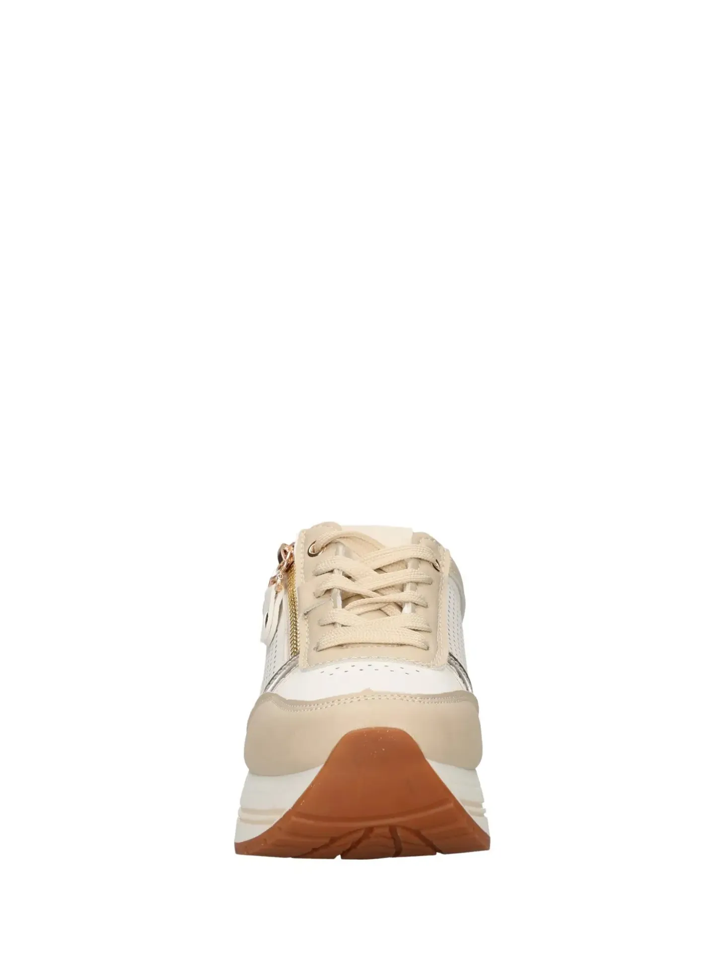 SNEAKERS DONNA - NINI BEIGE-BIANCO - 26274