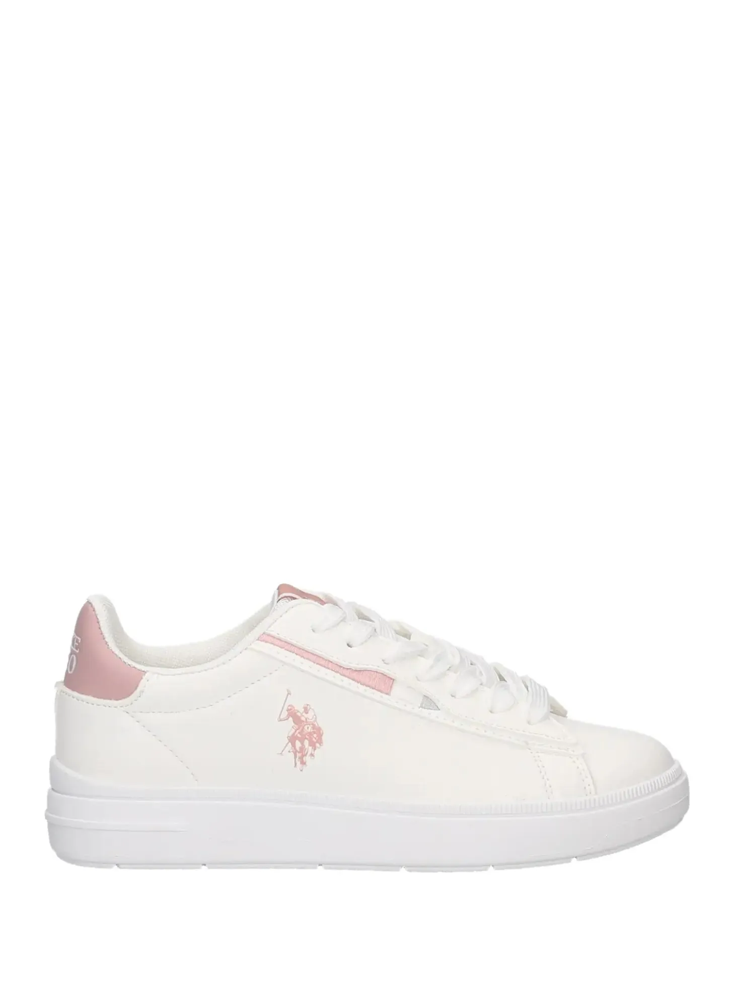 SNEAKERS DONNA - US POLO ASSN. BIANCO-ROSA - ARIS002W/6YM1