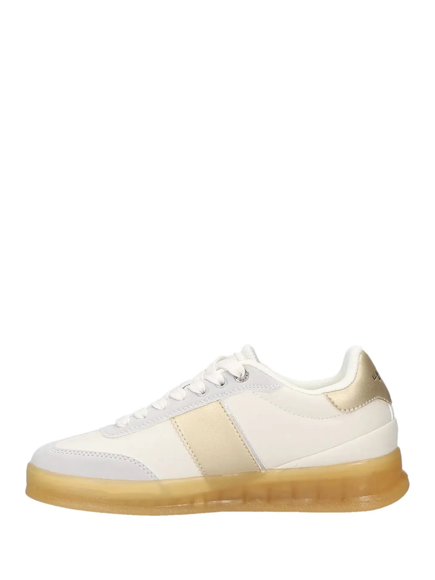 SNEAKERS DONNA - US POLO ASSN. BIANCO-ORO - CAMPYW005W/6YC1