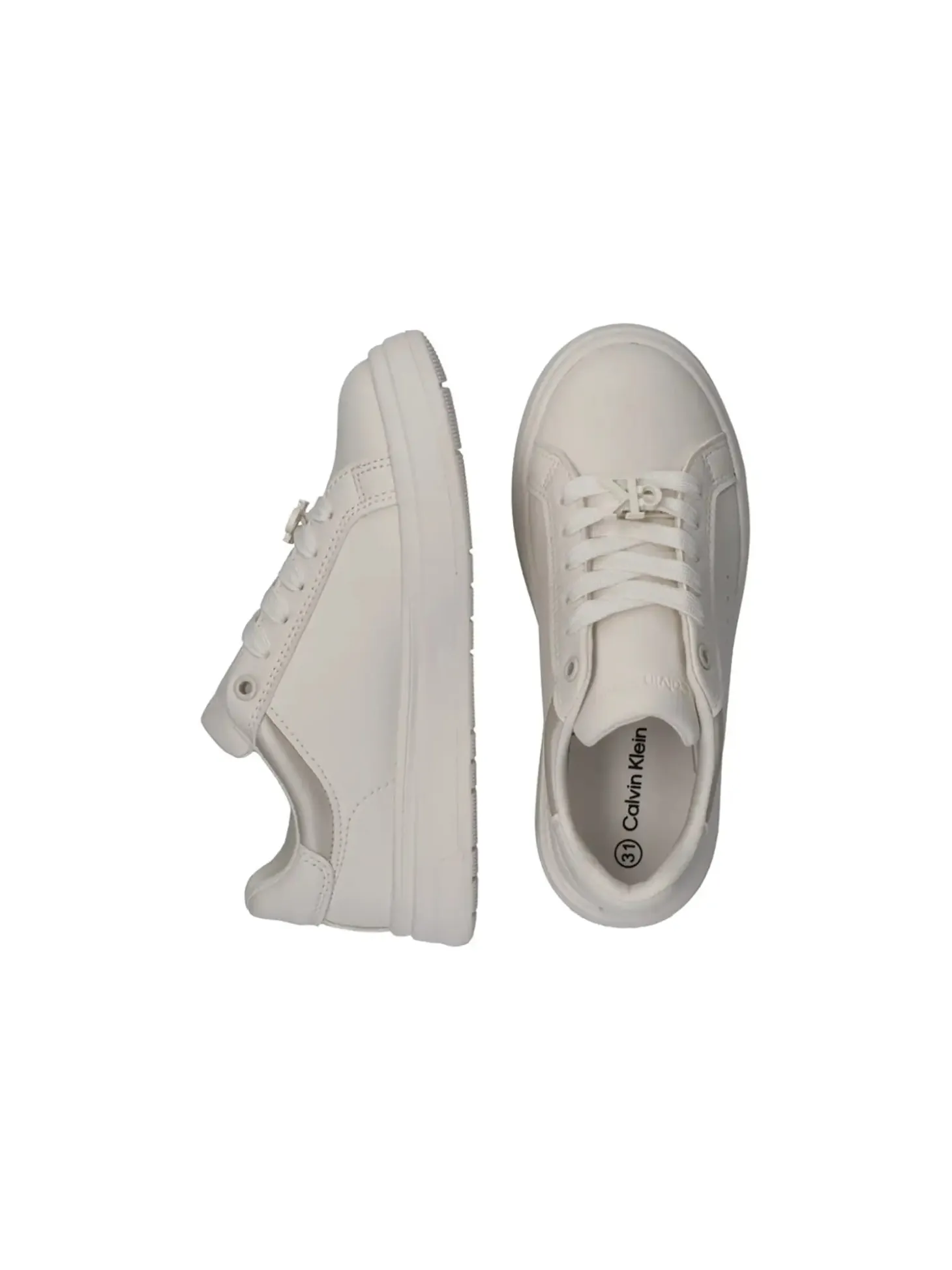 SNEAKERS RAGAZZA - CALVIN KLEIN BIANCO-AVORIO - V3A9-83215-1355
