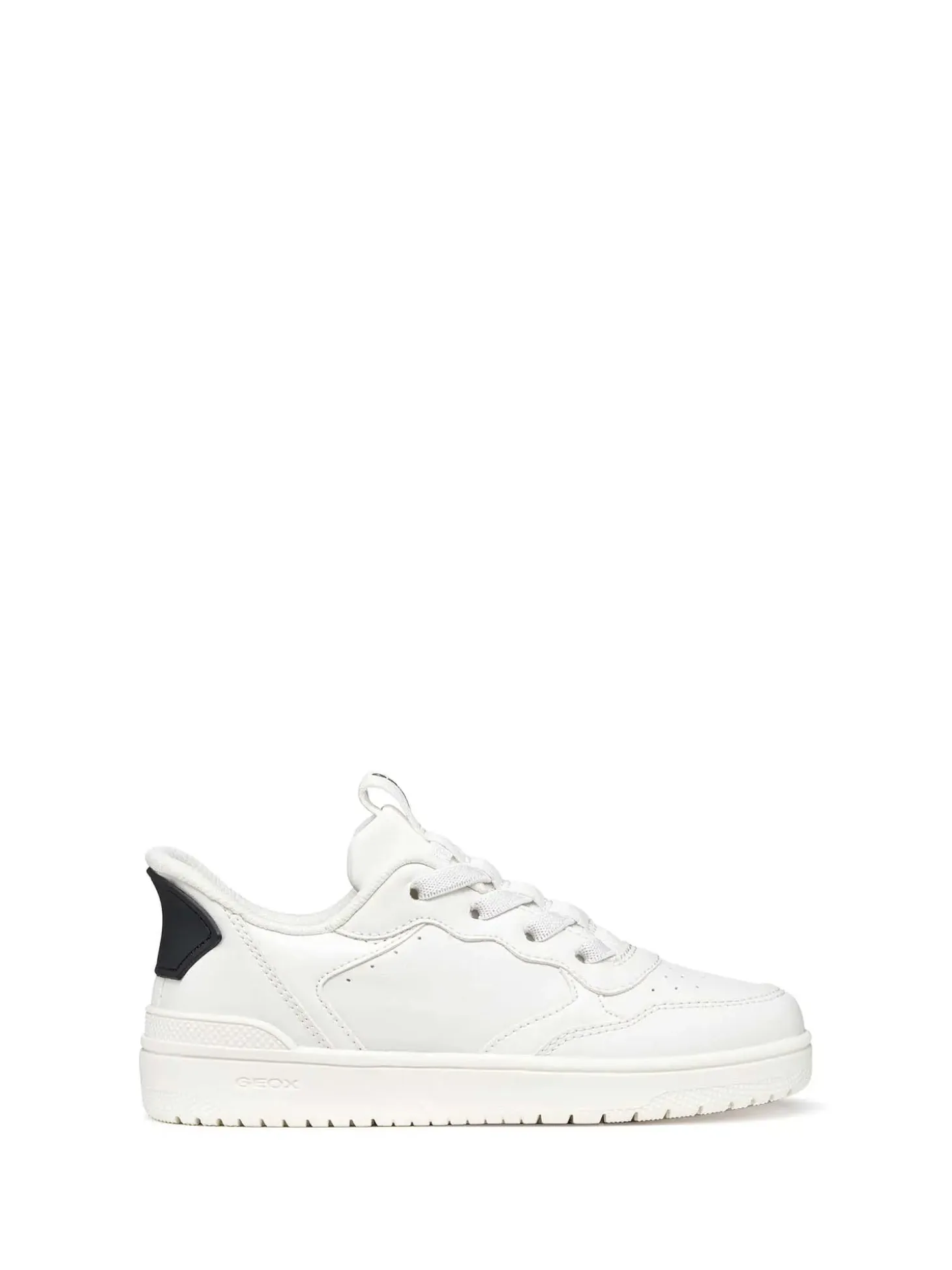 SNEAKERS RAGAZZA - GEOX BIANCO-NERO - J65NRA 05415