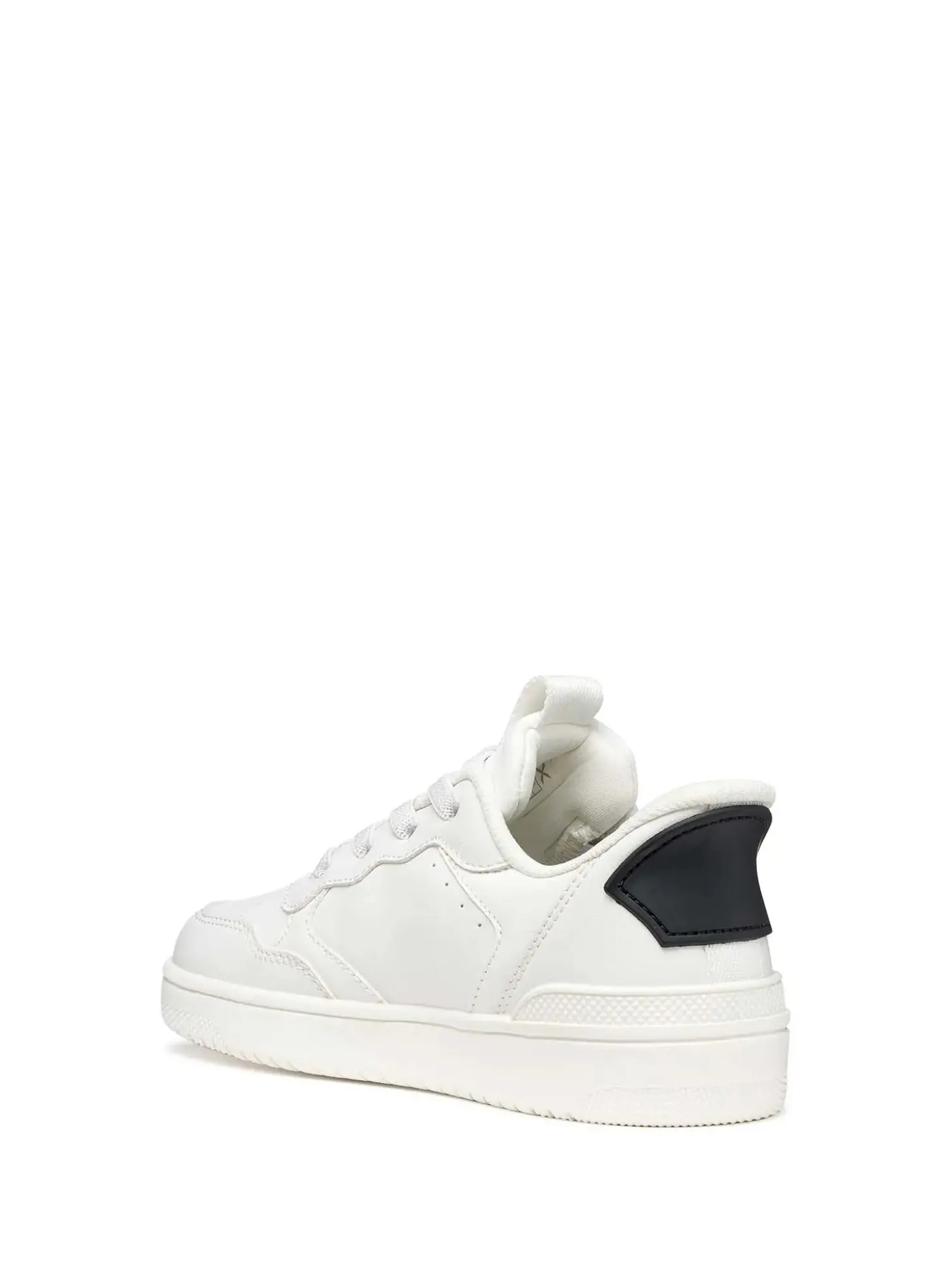 SNEAKERS RAGAZZA - GEOX BIANCO-NERO - J65NRA 05415