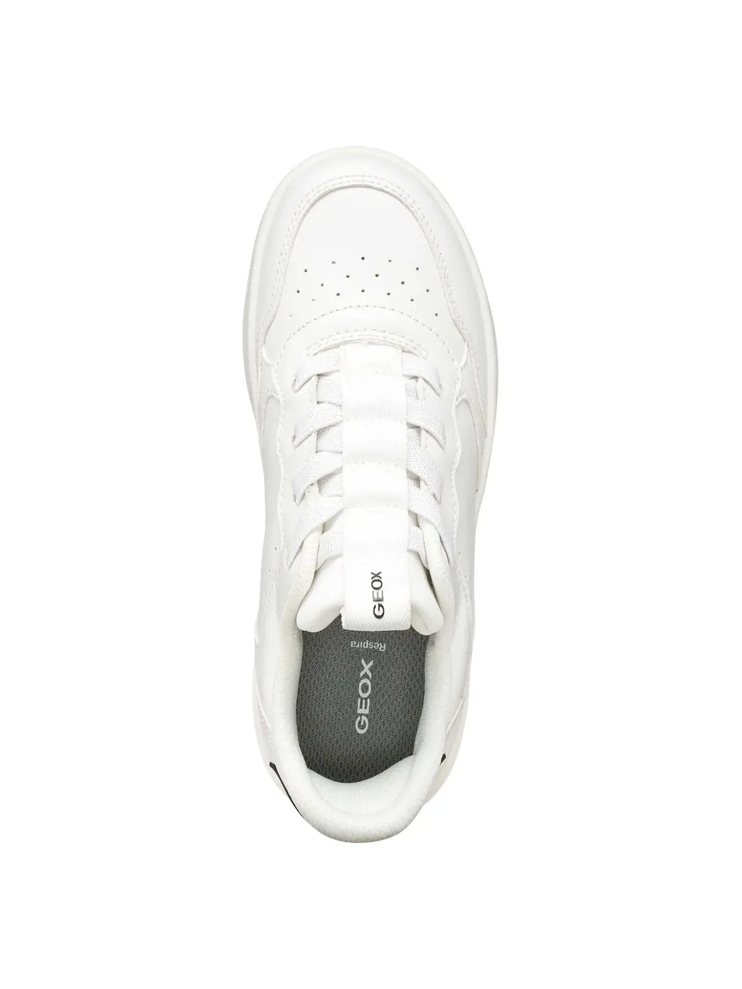 SNEAKERS RAGAZZA - GEOX BIANCO-NERO - J65NRA 05415